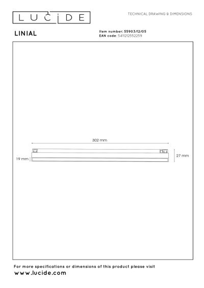 Lucide Premium LINIAL GLYX - 1-Circuit lighting system/ Smart Rail Lighting - Smart - 48V Track - 1xLED -Champagne